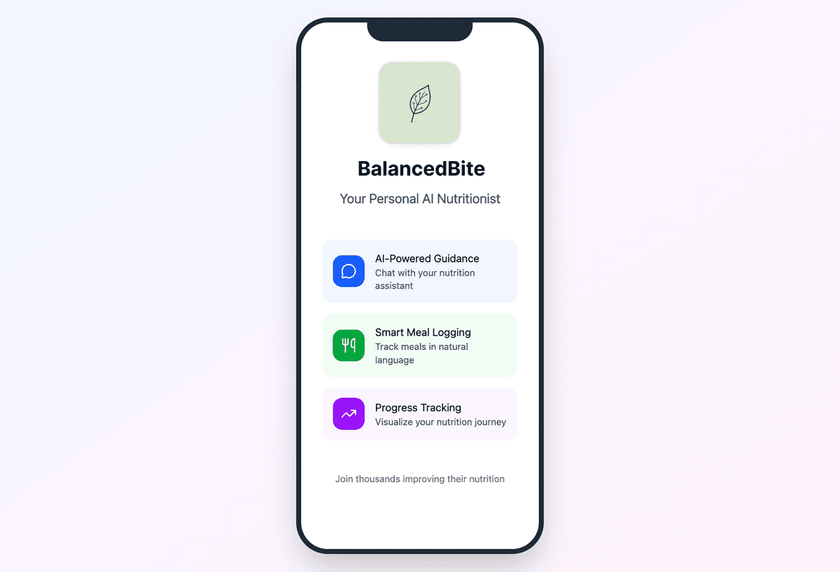 BalancedBite App Preview