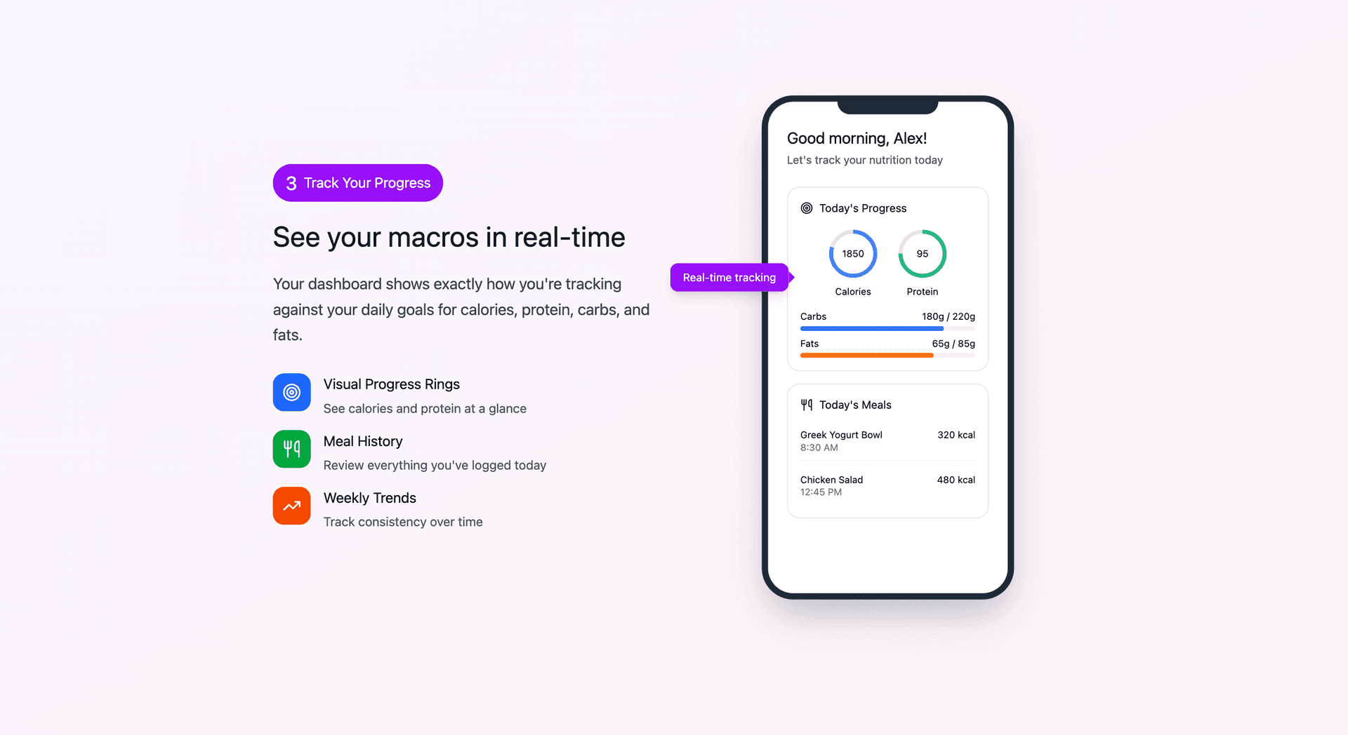 Nutrition insights dashboard